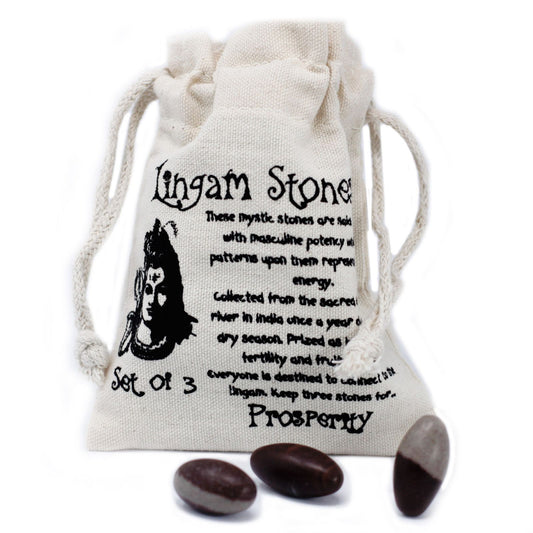 Egyhüvelykes Lingam - 3 kő