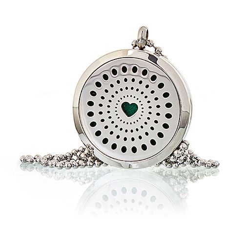 Aromaterápiás Ékszer Nyaklánc - Gyémánt Szív 30 mm
