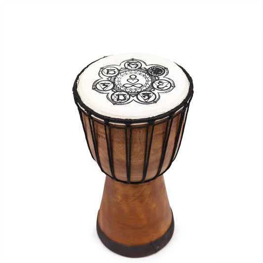 Kézműves széles tetejű djembe dob – 30 cm