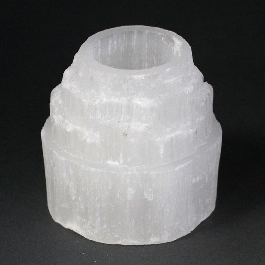 Szelenit Gyertyatartó – Hegycsúcs Formájú – 8 cm