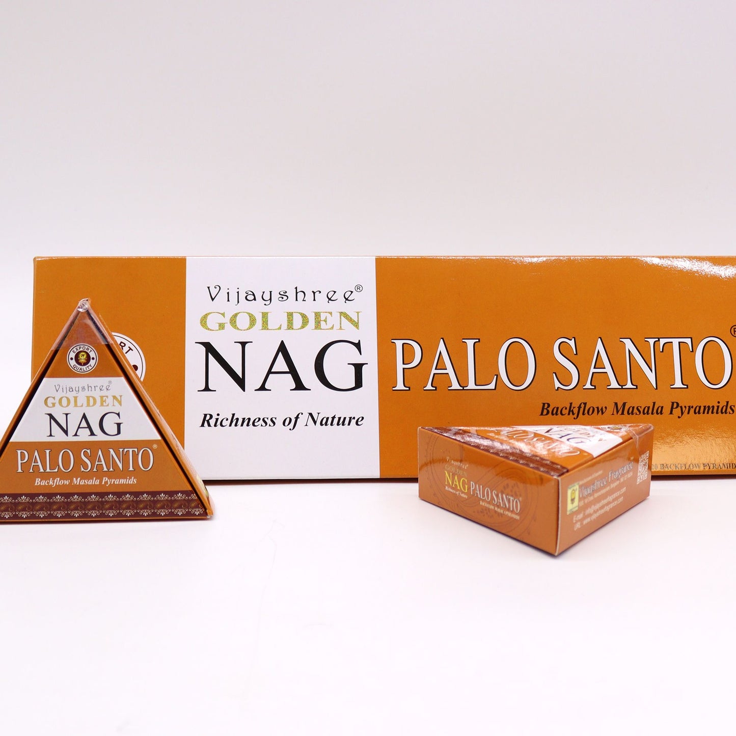 42g Jumbo Golden Nag - Palo Santo visszafolyós füstölőkúp