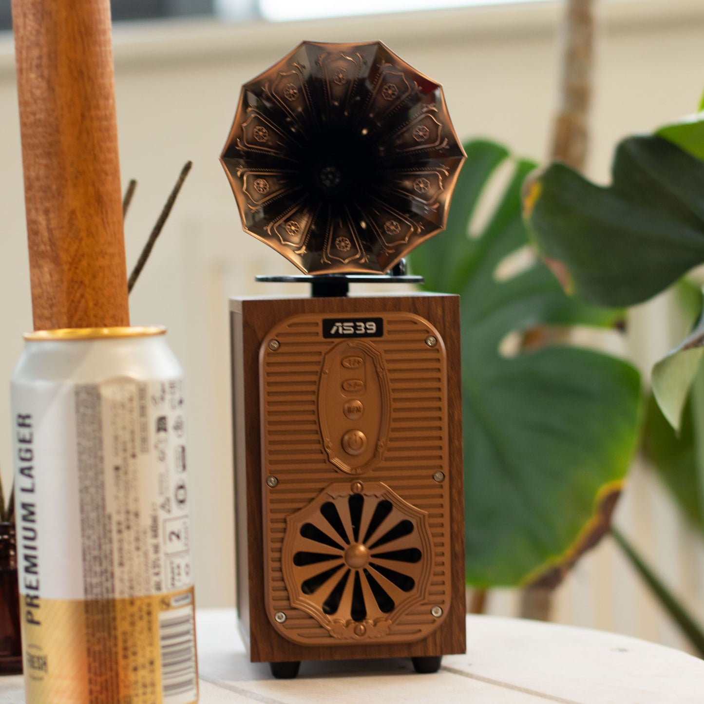 Retro álló gramofon hangszóró (extra hangos) – Bluetooth – 8 watt