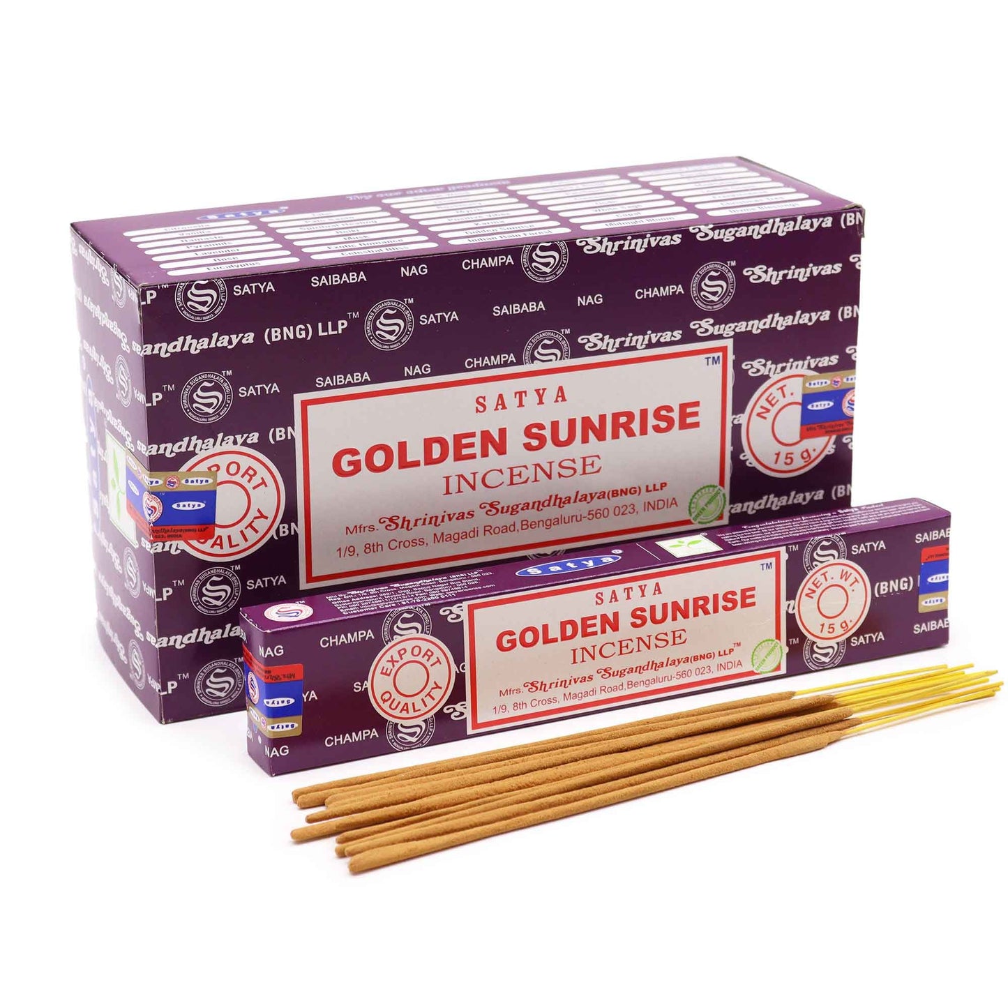 Satya füstölő pálcika 15g - Golden Sunrise