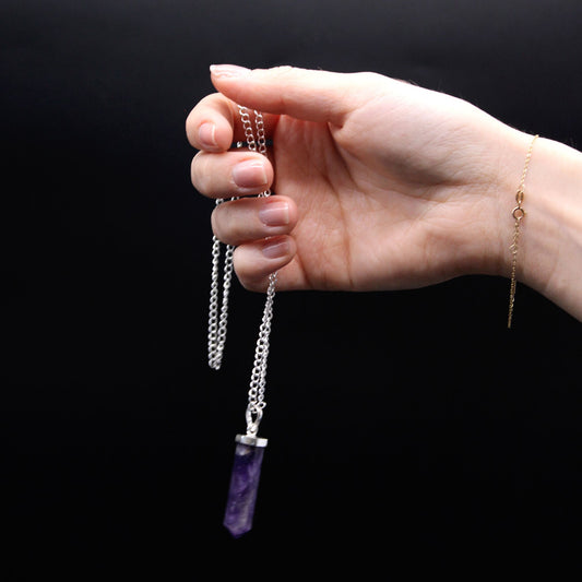 Gemstone Classic Hegyes Medál - Rózsakvarc