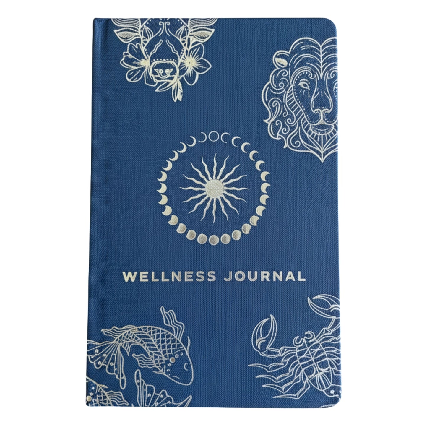 Éjfélkék wellness napló - 120 oldal - Ezüst csillagjegy