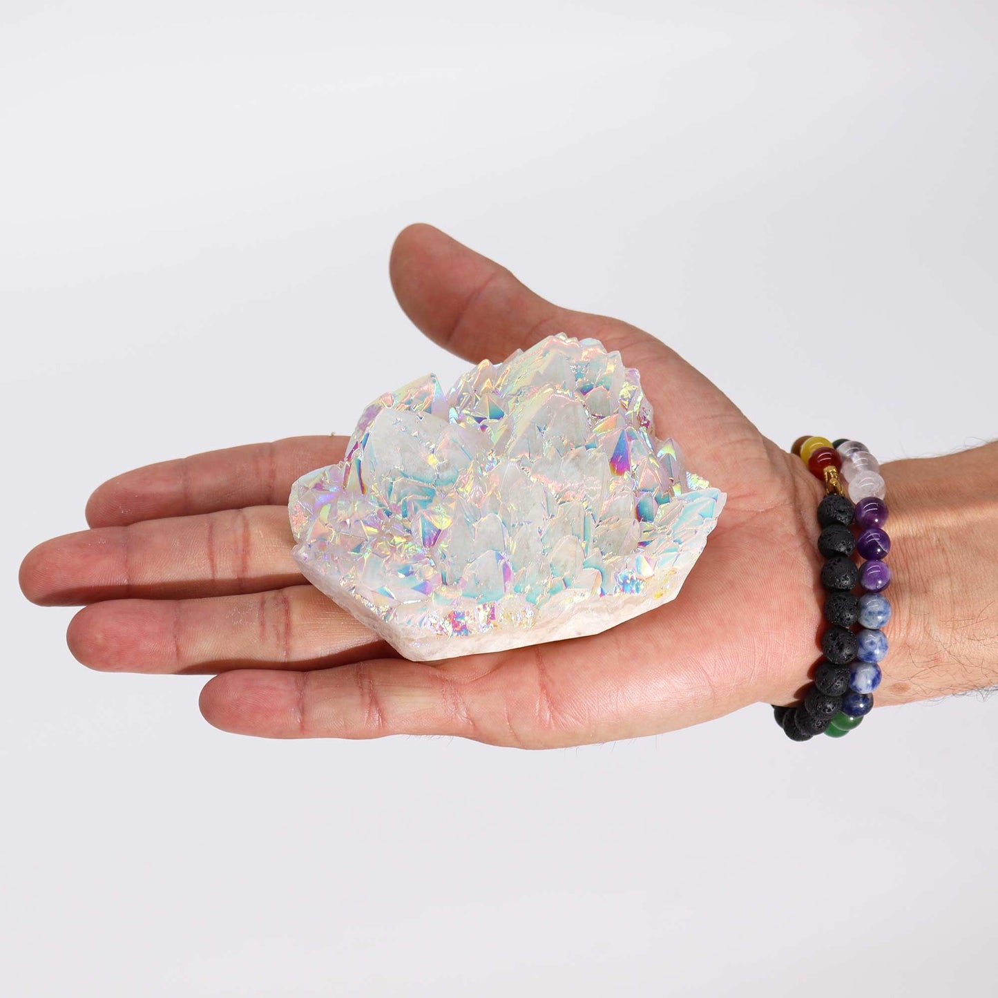 Nagy méretű, továbbfejlesztett kvarc – Aura Angyalkvarc (kb. 300-450g 8-15cm)