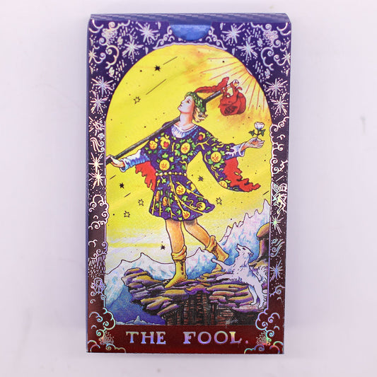 Kék fóliás tarot kártya készlet - Mandala - füzettel