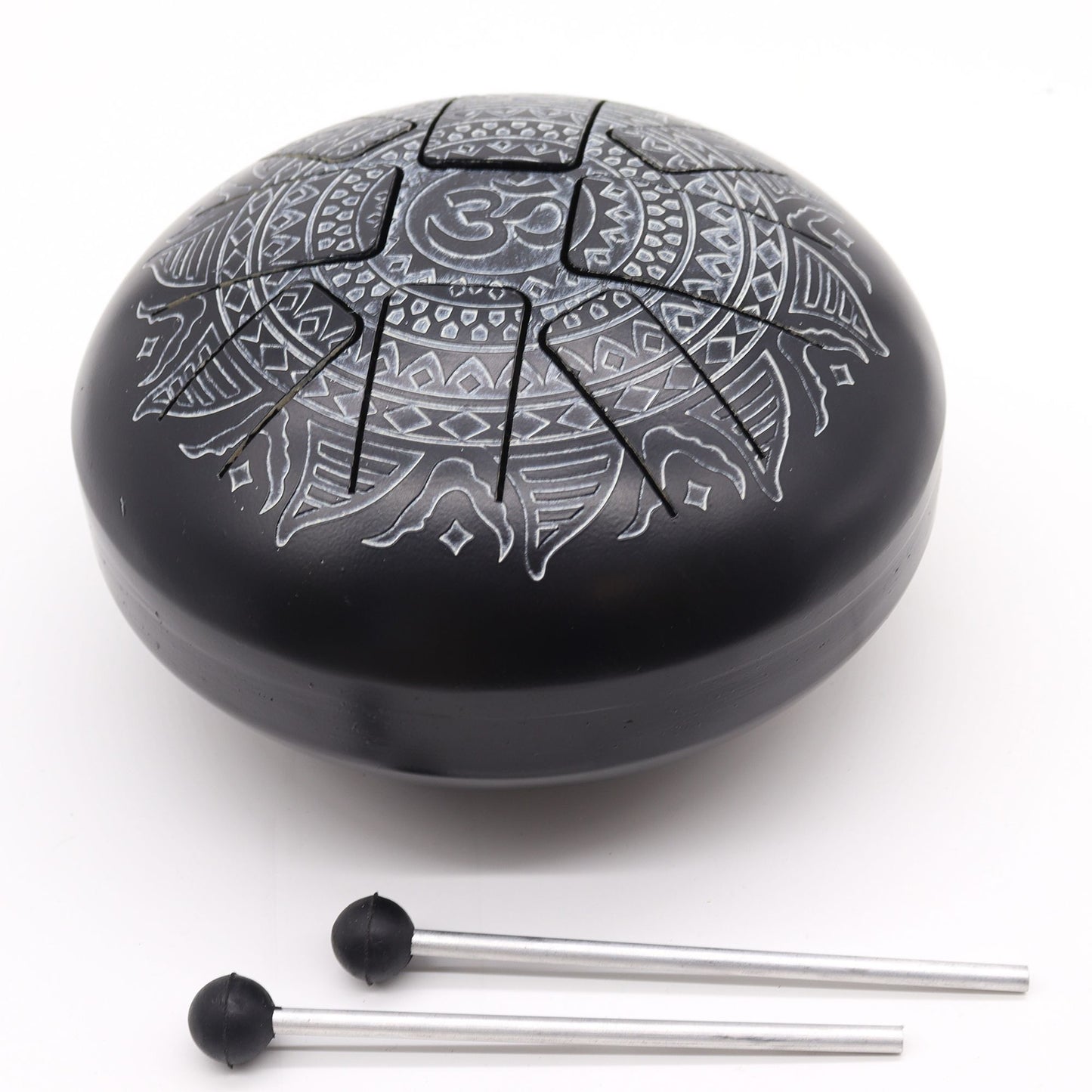 Med acéllapos Happy dobok Om mandala gravírozással - 22x15 cm