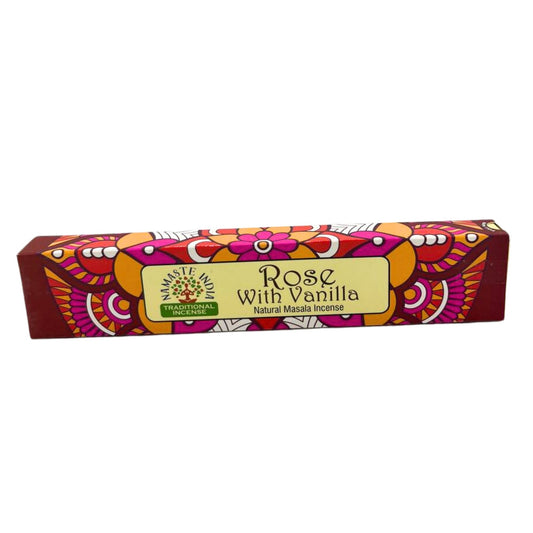 Namaste Mandala Masala füstölő - Rózsa vaníliával
