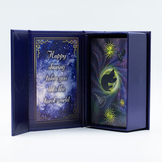 Lila Fóliás Tarot Kártya Készlet - Boszorkány Tarot - füzettel