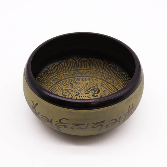 Földpor Éneklő Tál - Mantra Öt Buddha - 16cm
