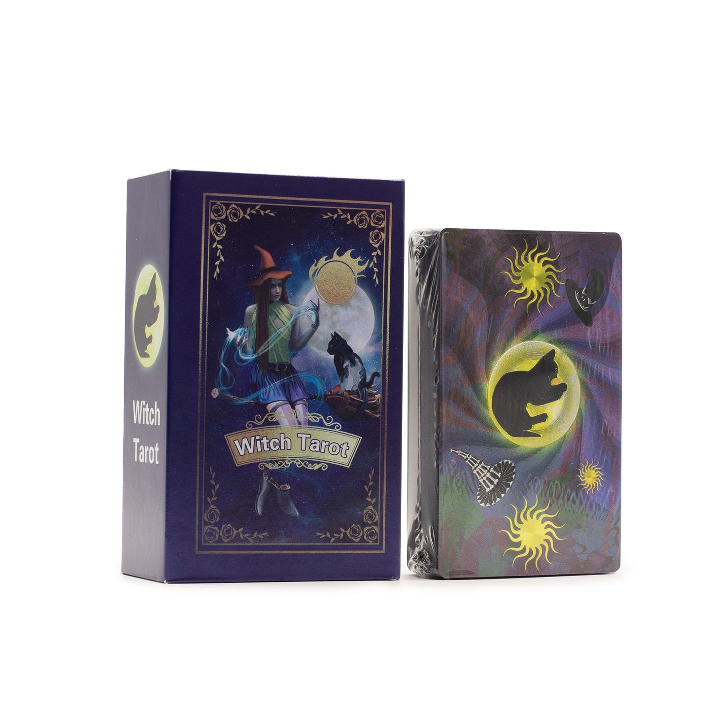 Lila Fóliás Tarot Kártya Készlet - Boszorkány Tarot - füzettel