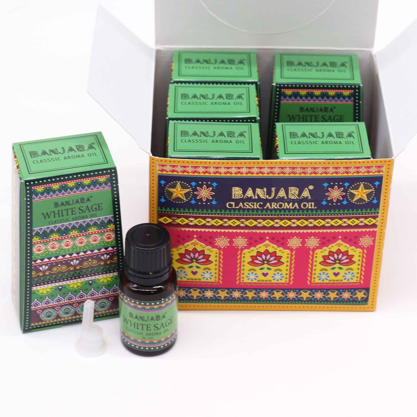 Banjara indiai illóolaj 10ml - Fehér Zsálya