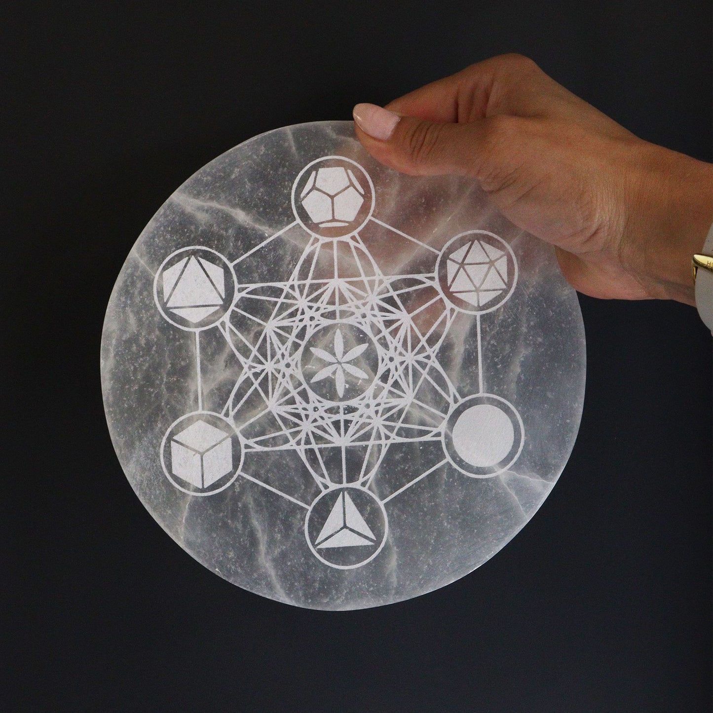 Nagy töltőtányér 18 cm – Szent geometria