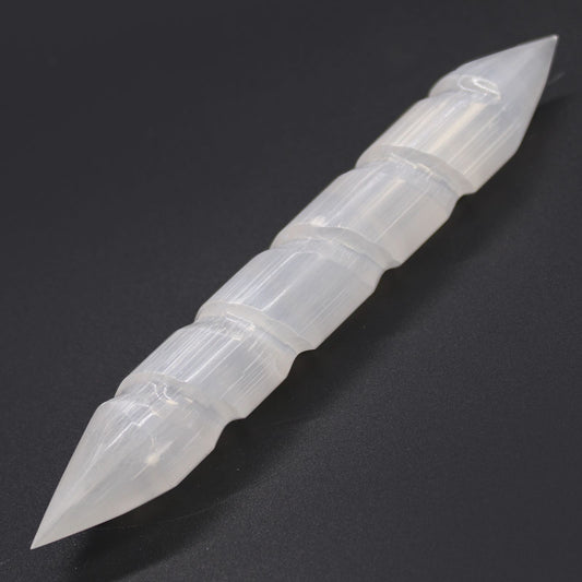Szelenit spirál varázspálcák - 16 cm (mindkét végén hegyes)