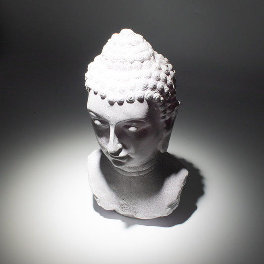 Buddha Mellszobor Lámpa Levendula Kéreg Minta - Ovális Talp