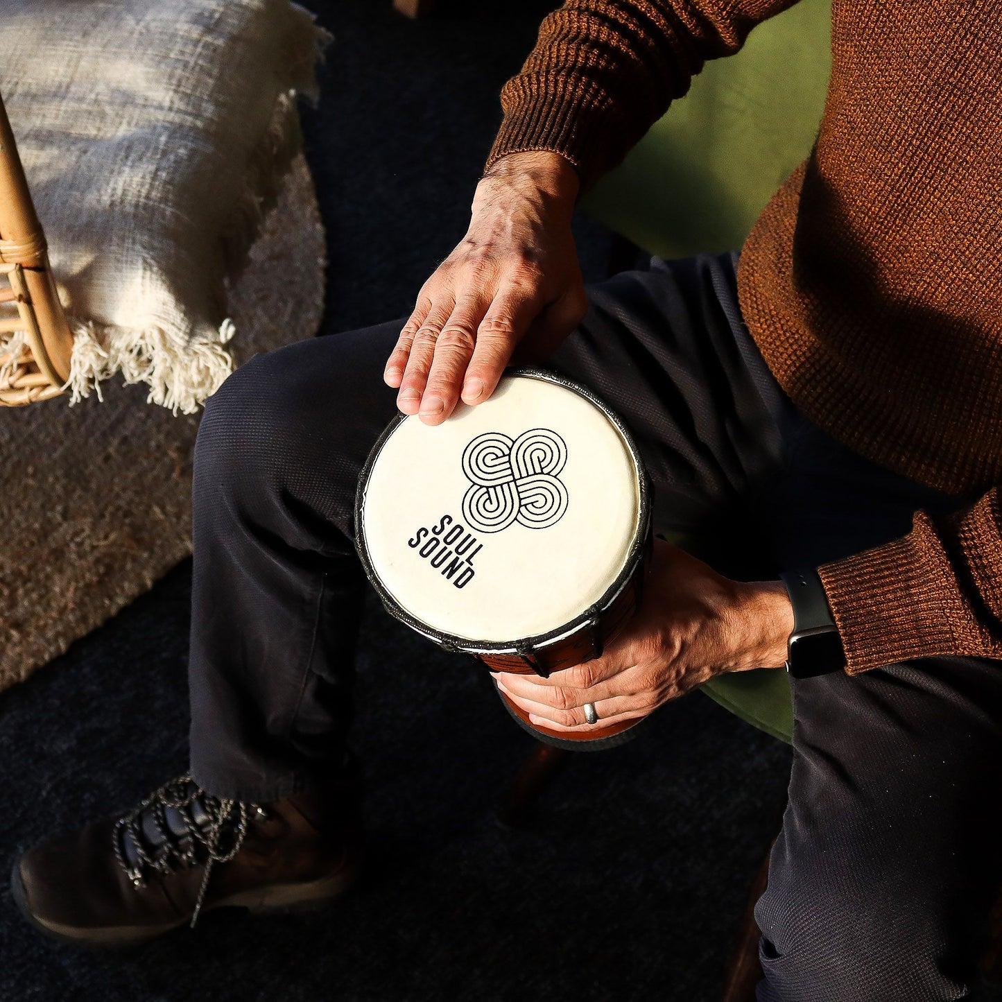Kis professzionális Djembe dob - Soul Sound (mély) - Kicsi 30 cm (15 cm átmérő)