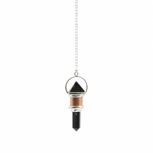 The Night Watcher- Combo Piece Copper Pendulum - Obsidian