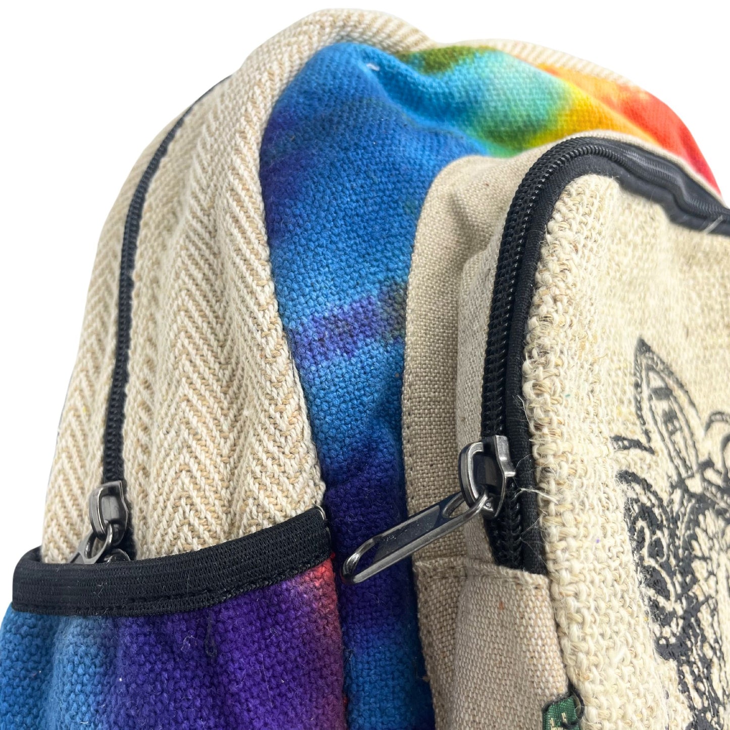 Tie-Dye kender közepes hátizsák – 7 csakra