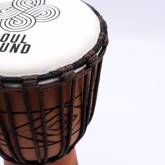 Közepes Pro Djembe Dob - Soul Sound (mély) - Közepes 40 cm (18 cm átmérő)