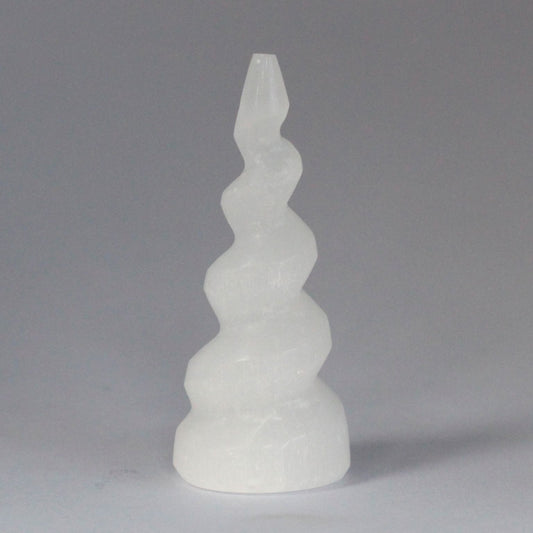Szelenit spirális egyszarvú szarv torony - 10 cm