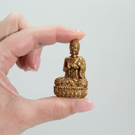 Sárgaréz mini istenszobrok - Buddha (60 g) - 48 mm