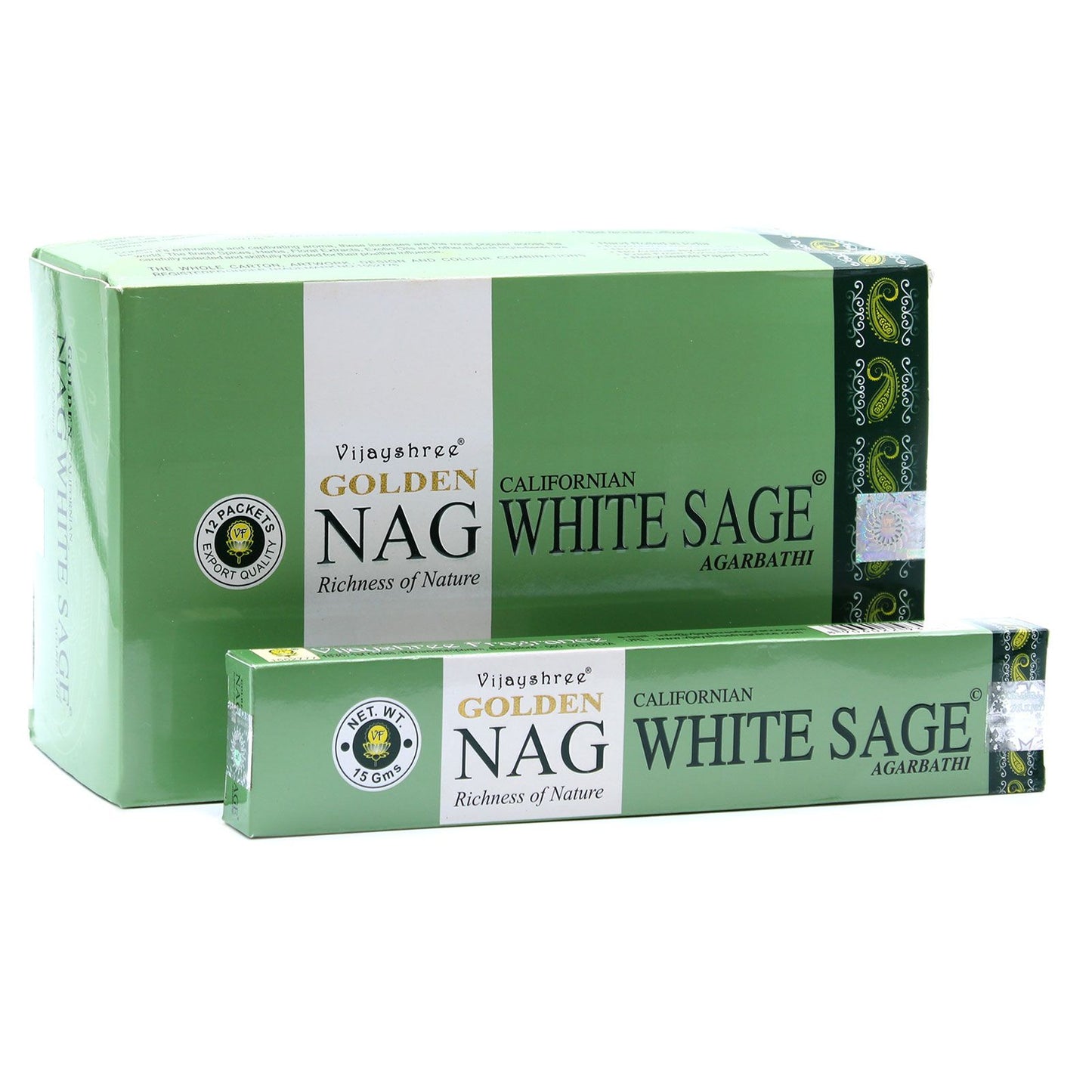 15g Golden Nag - White Sage füstölő