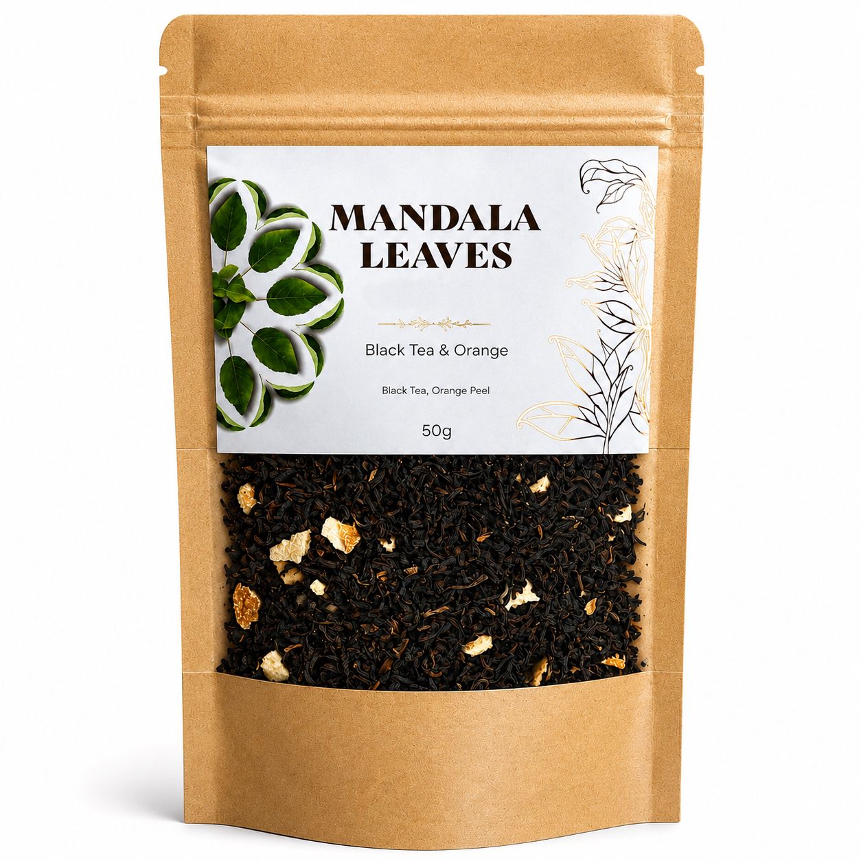 50g bio Naranj fekete tea