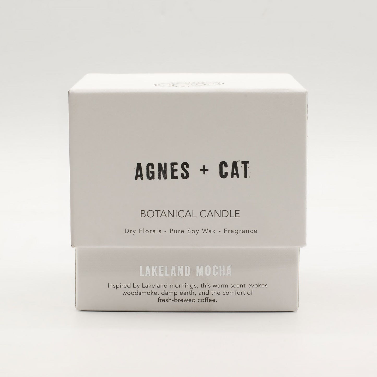 Agnes + Cat Botanical Szójaviasz Gyertya - Lakeland Mokkás