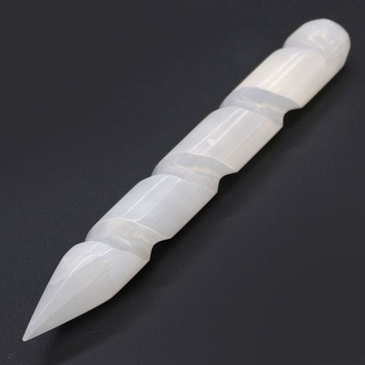Szelenit spirális pálca – 16 cm (egyik végén hegyes)