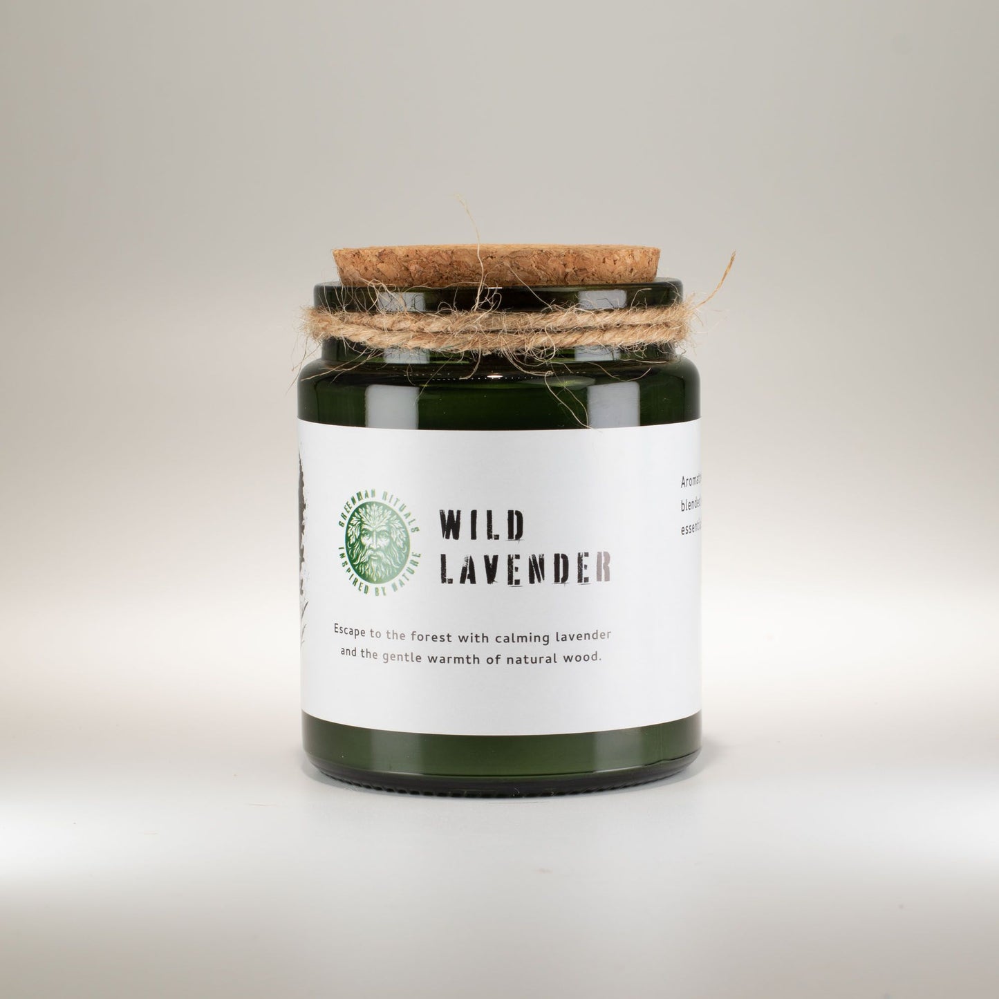 Greenman Woodwick Szója Gyertya - Vadlevendula