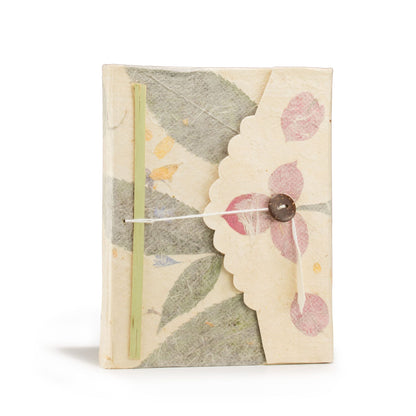 Lokta Bougainvillea jegyzetfüzet, nagy (15x12 cm) - 45 lapos