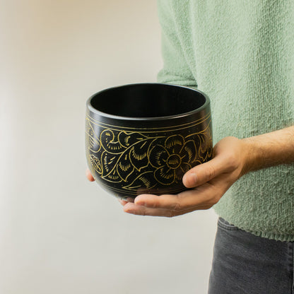 Cauldron Singing Bowl – Magic Mushroom – sárga (15 cm)