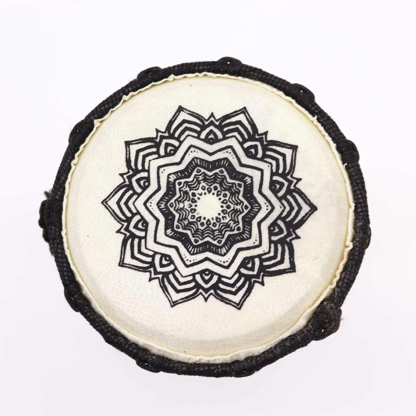 Kézzel készített széles tetejű djembe dob – 15 cm