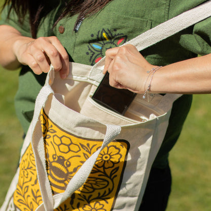 Nomad Sari Iconic Toni Tote Bag – Légy kedves – Natúr 10oz