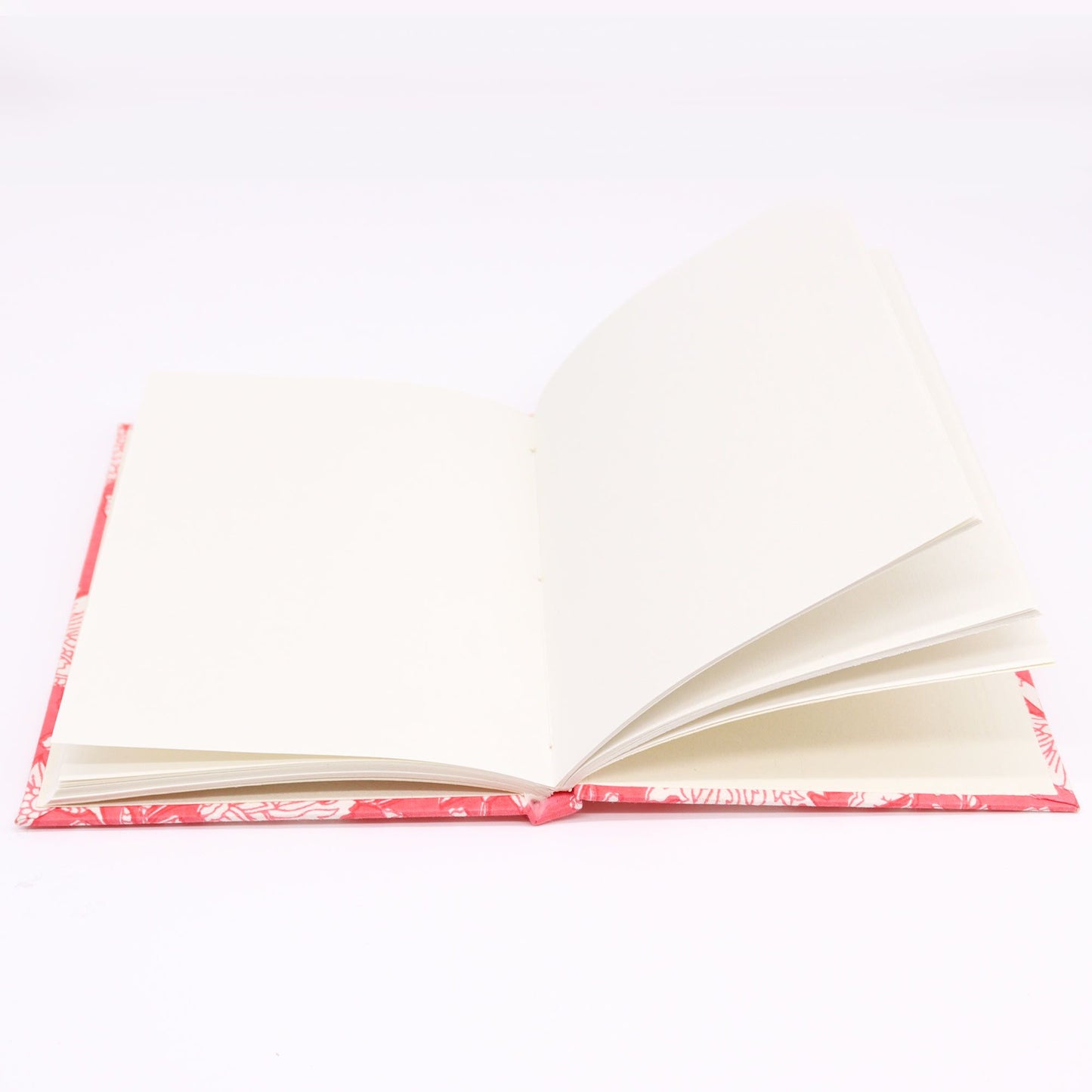 Pamutkötésű noteszek 20x15 cm - 96 oldal - Rózsaszín virágmintás