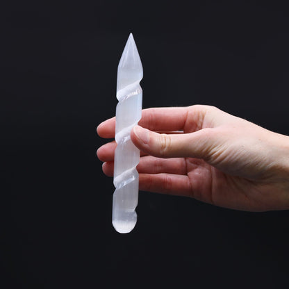 Szelenit spirális pálca – 16 cm (egyik végén hegyes)
