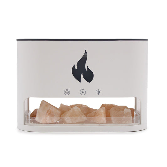 Blaze Aroma Diffúzor – Himalájai Sókamra – USB-C – Láng effektus (Sóval együtt)