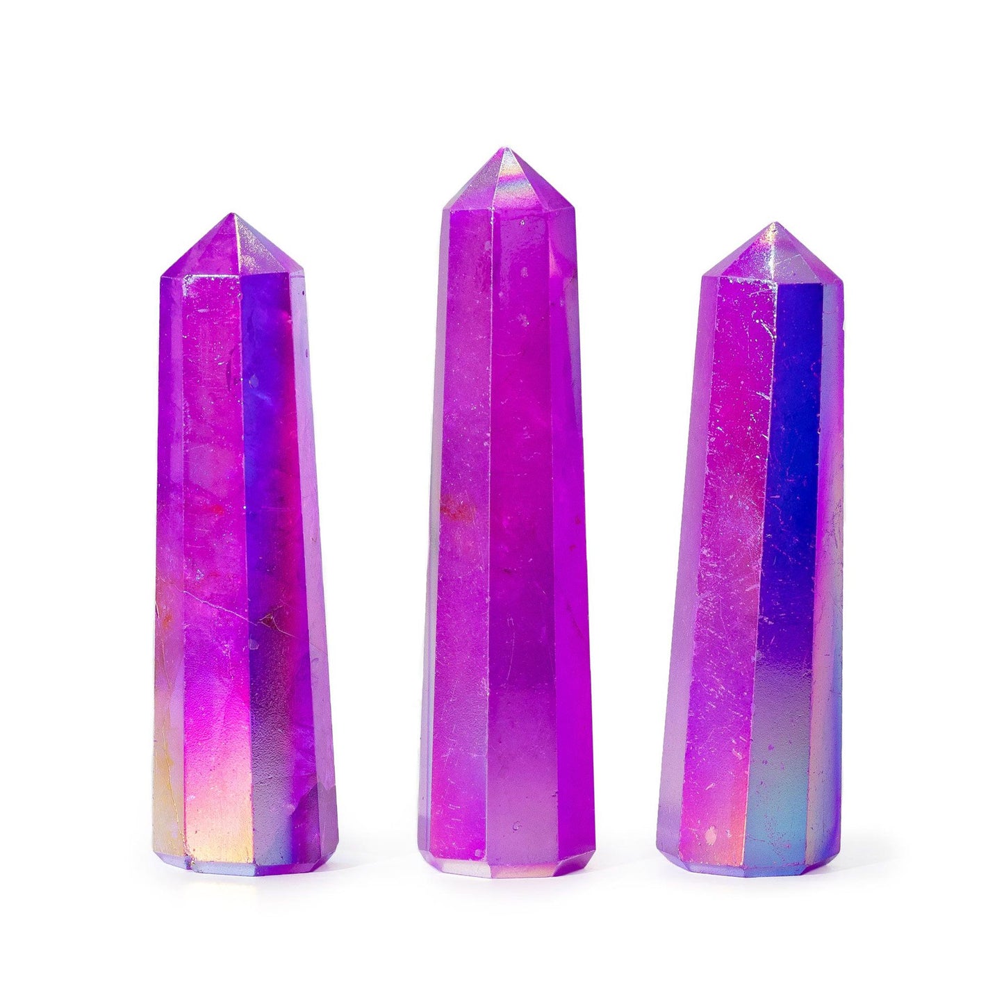 Drágakő obeliszk csúcs kb. 9 cm – Aurura kristálykvarc – lila