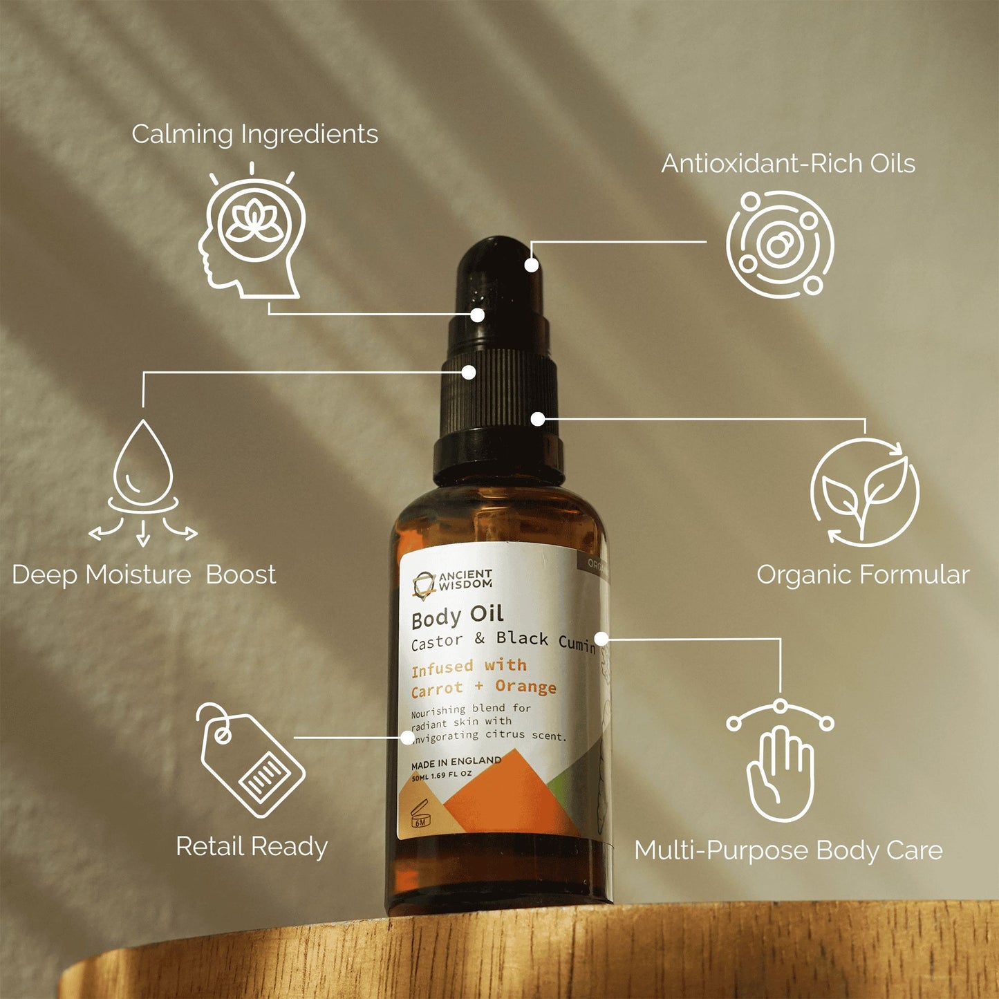 Bio testolaj 50ml - Sárgarépa és narancs