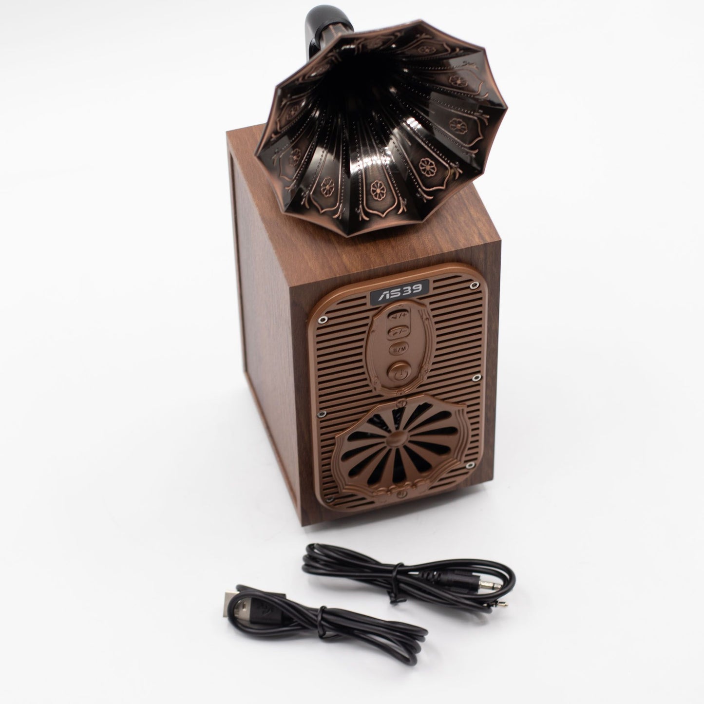 Retro álló gramofon hangszóró (extra hangos) – Bluetooth – 8 watt