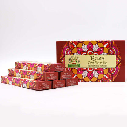 Namaste Mandala Masala füstölő - Rózsa vaníliával