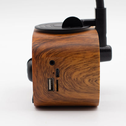 Retro Mini Gramofon hangszóró – Bluetooth és FM rádió – 5 watt x 1