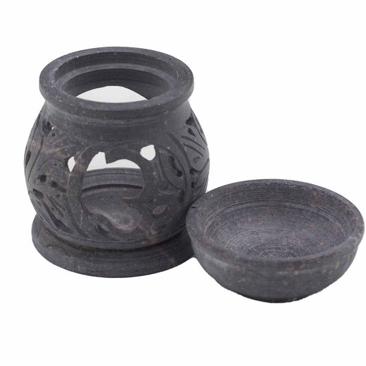 Kis szteatit olajmécses 8 cm - Om