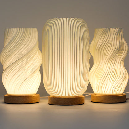 New Wave lámpa – USB – 3 fokozat – Modern, csavart design