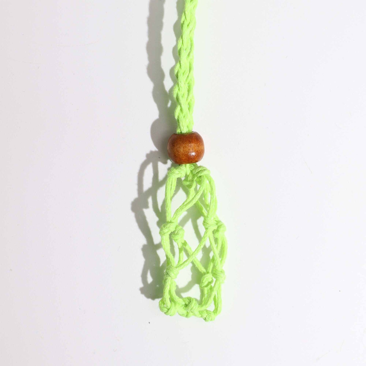 Kristály drágakő nyaklánc zsinór 45cm/18inch - Zöld