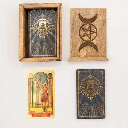 Kis Tarot doboz kártyatartóval