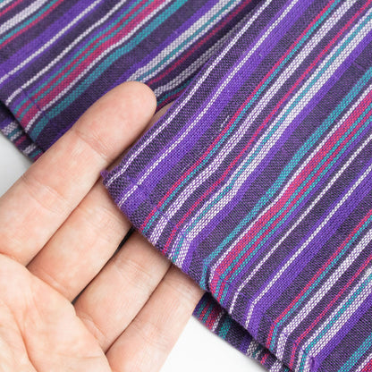 Nomad Sari Grandad Shirt - Black Purple