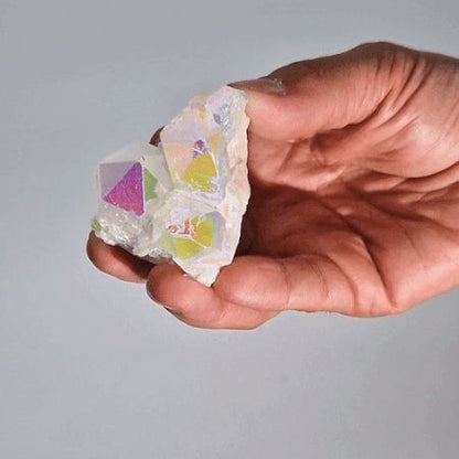 Med, továbbfejlesztett kvarc – Aura Angyalkvarc (kb. 100-150 g, 7-10 cm)