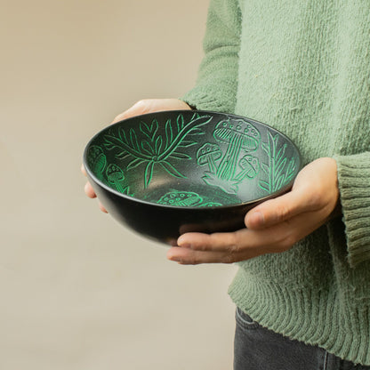 Alumínium hangtál – Varázsgomba – Zöld (20 cm)